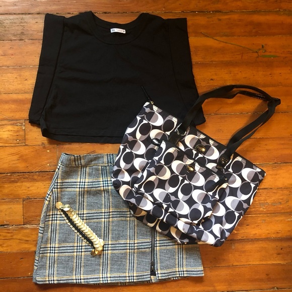 Coach Handbags - Bundle - Abercrombie and Fitch Skirt, ZARA Crop Top, Coach Bags